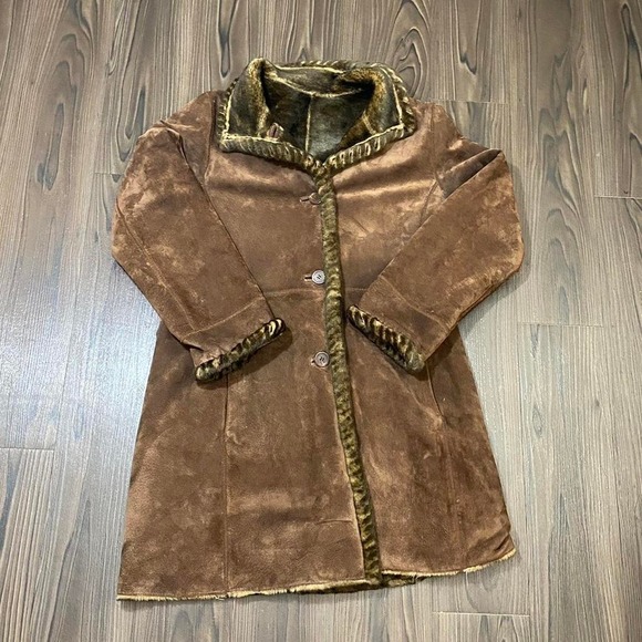 Nordstrom Jackets & Blazers - LNR for Nordstroms Suede & Faux Fur Duffle Coat